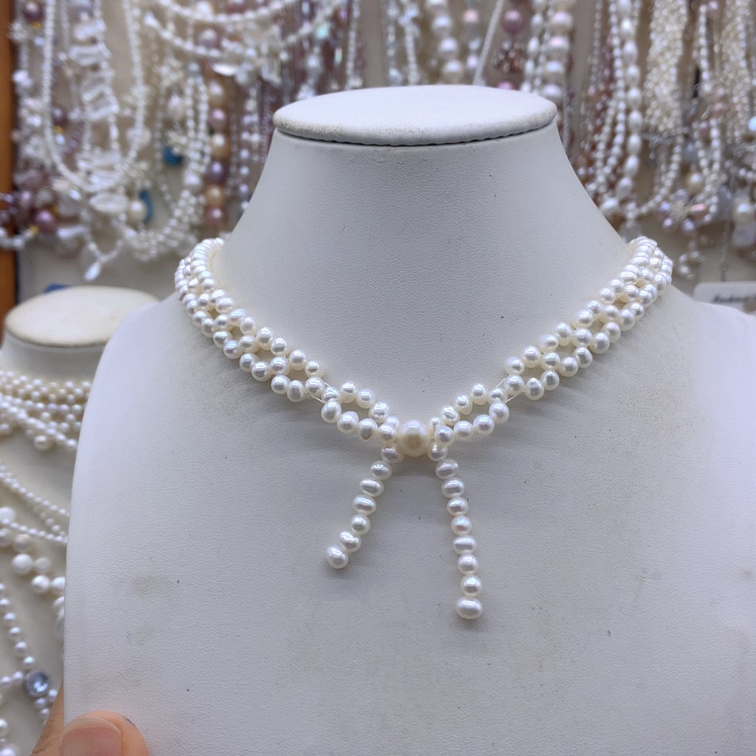 汐***语合金淡水珍珠项链耳饰