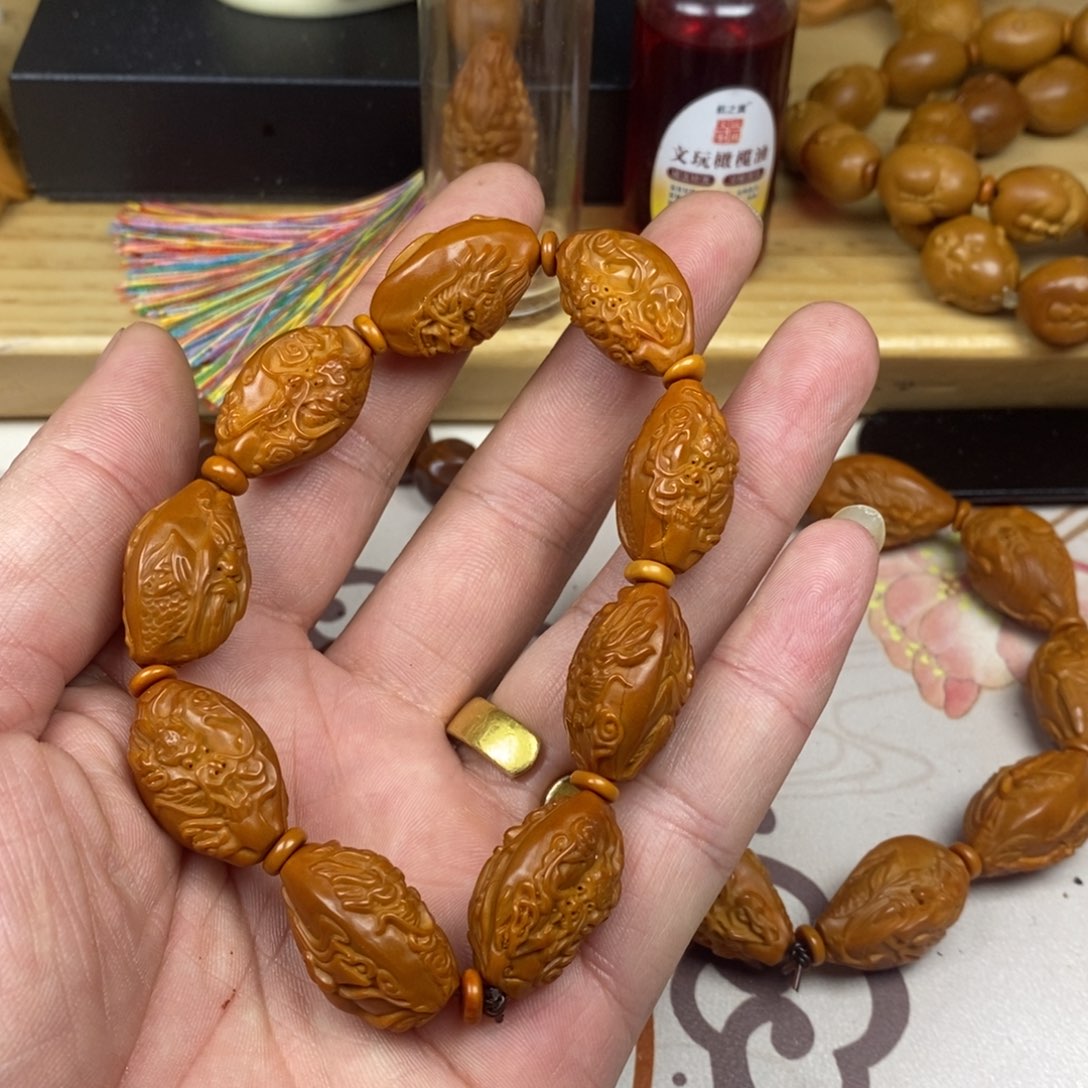 橄榄核手串/手链橄榄核雕刻强