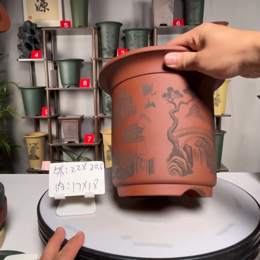 紫砂花盆紫砂花盆