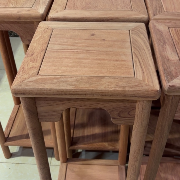 意***紫檀木类书架赞比亚花梨木 明氏花架 白胚1个