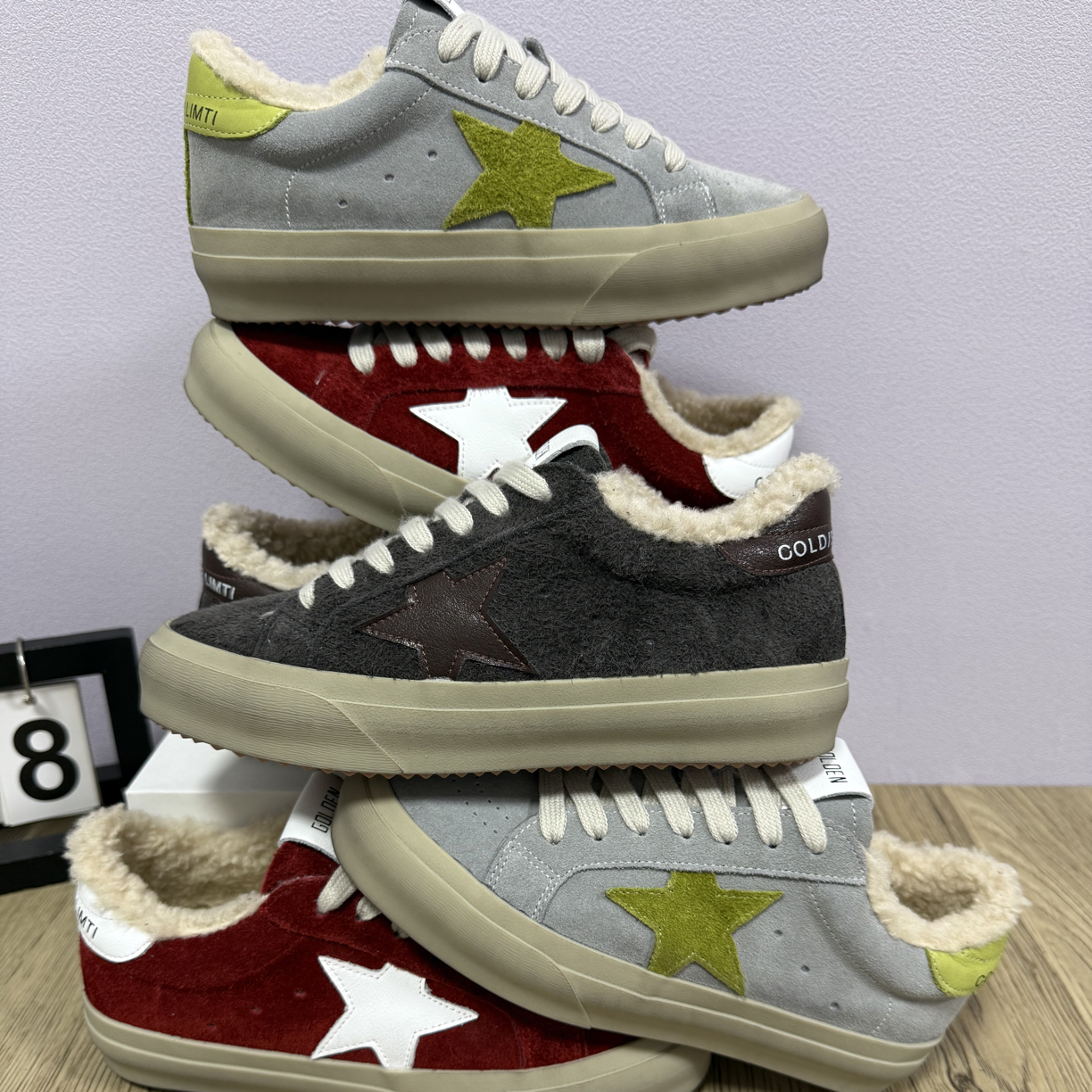 东大门2025冬季新款加绒保暖复古做旧星星脏脏鞋女平底板鞋棉鞋潮