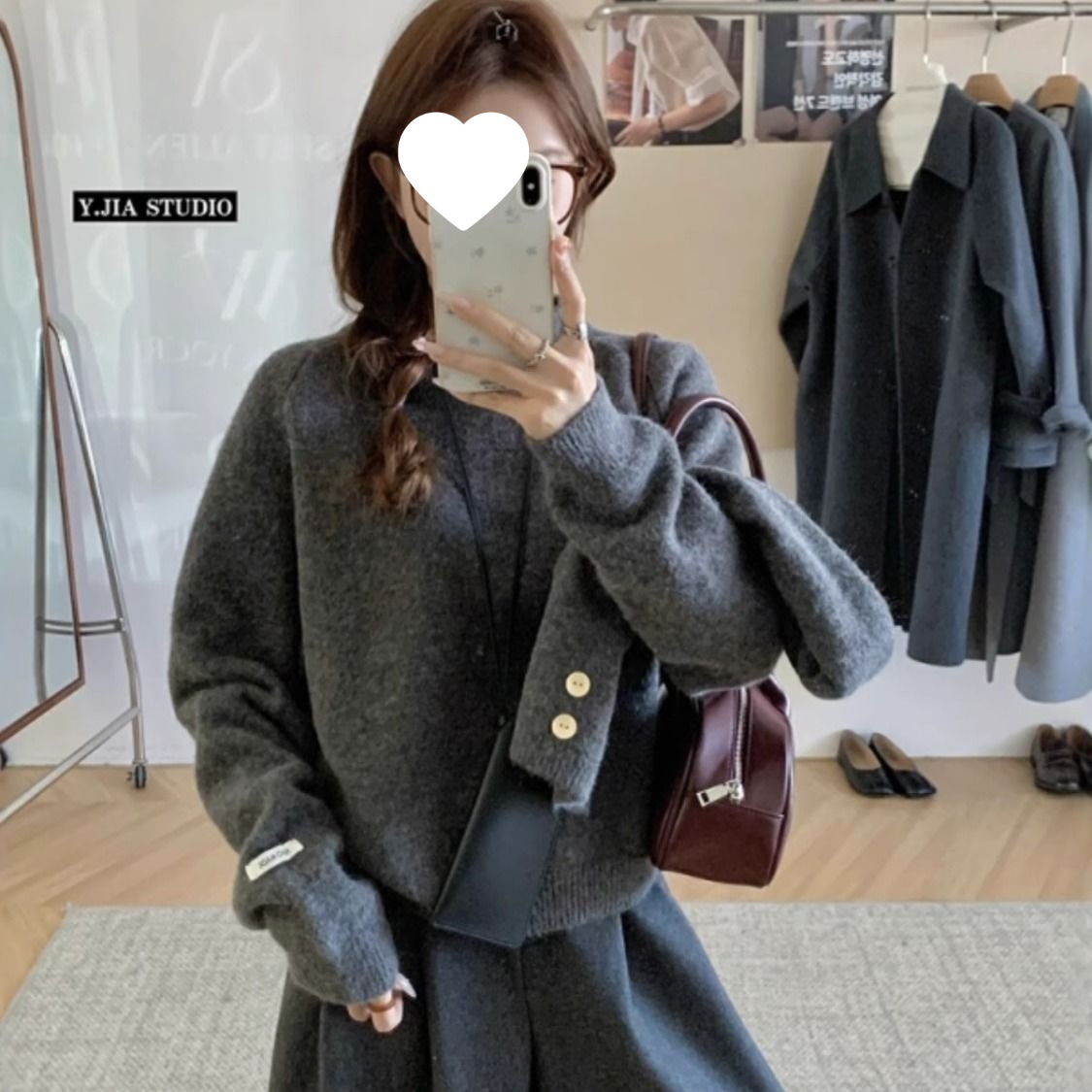上衣打底衫毛衣保暖秋冬长袖针织衫时尚套头洋气百搭女秋冬宽松显