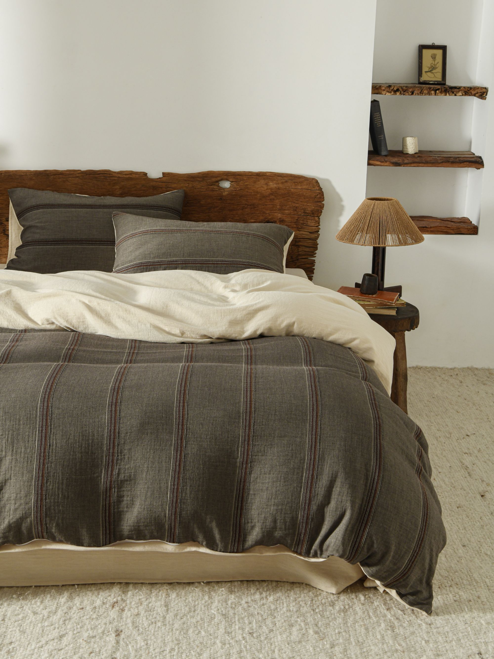 赫尔曼 中古风新古典加厚保温进口浮雕提花全棉四件套被套床单