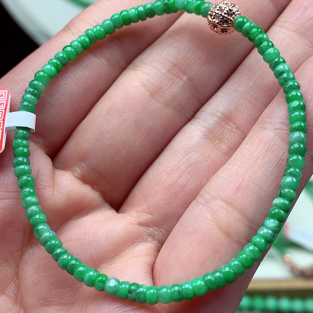 翡翠未镶嵌毛衣链翡翠