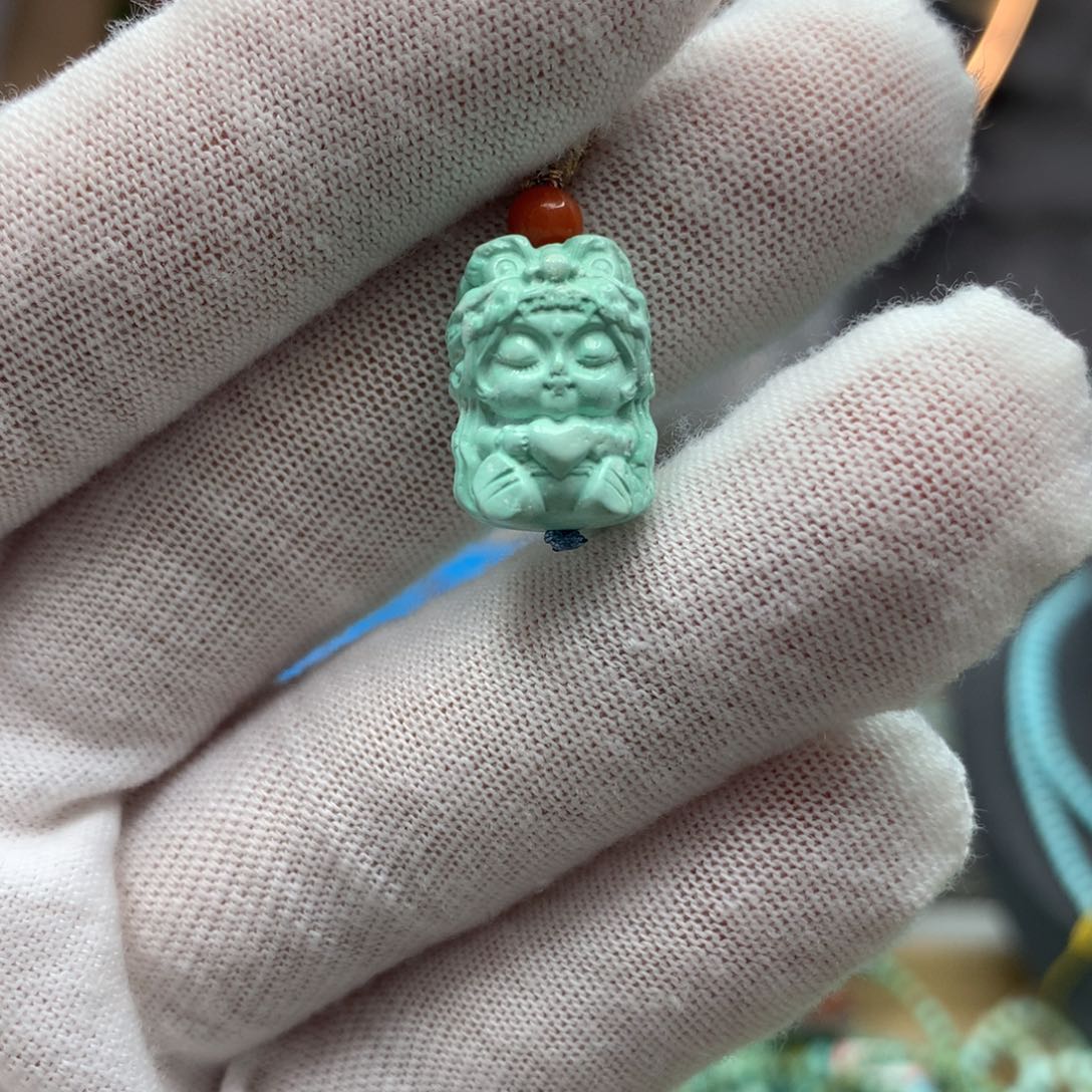 绿松石挂件未镶嵌