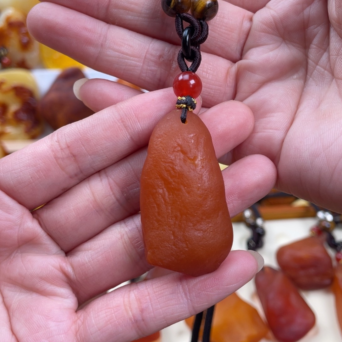 蜜蜡项链未镶嵌10.4克