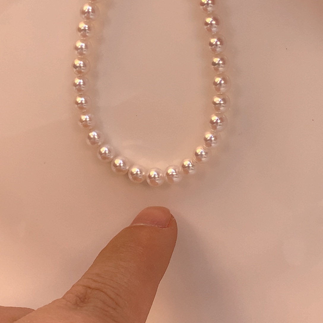 淡水珍珠手串18K金镶嵌