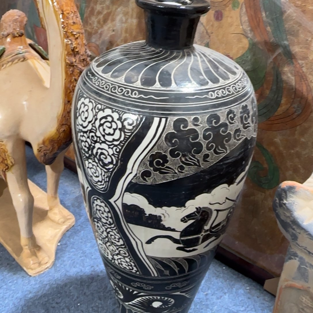 北***狼陶瓷摆件摆件摆件