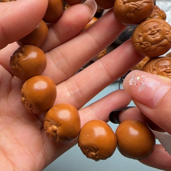 别***好橄榄核手串橄榄雕工艺品