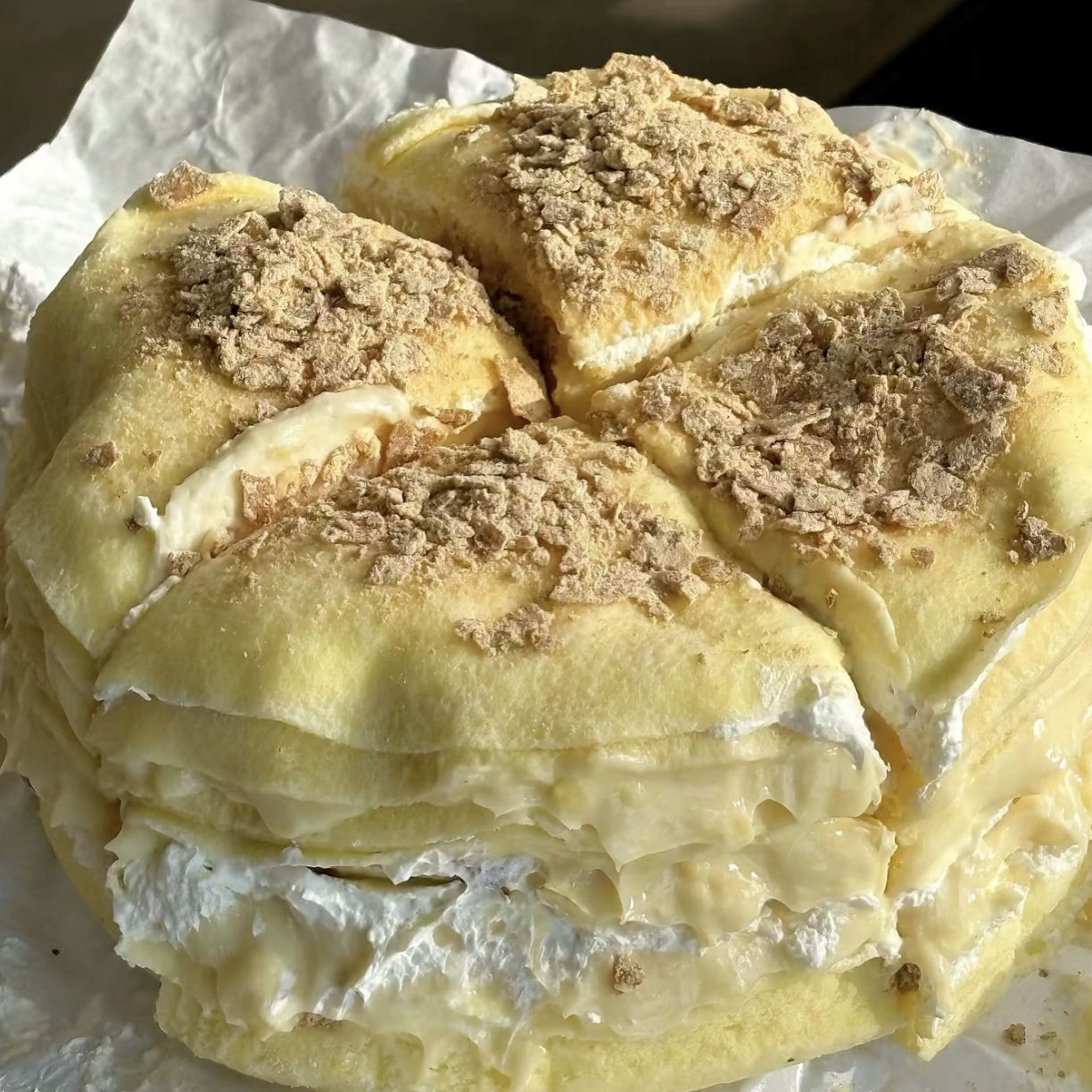 豆乳千层蛋糕 动物奶油 顺丰包邮