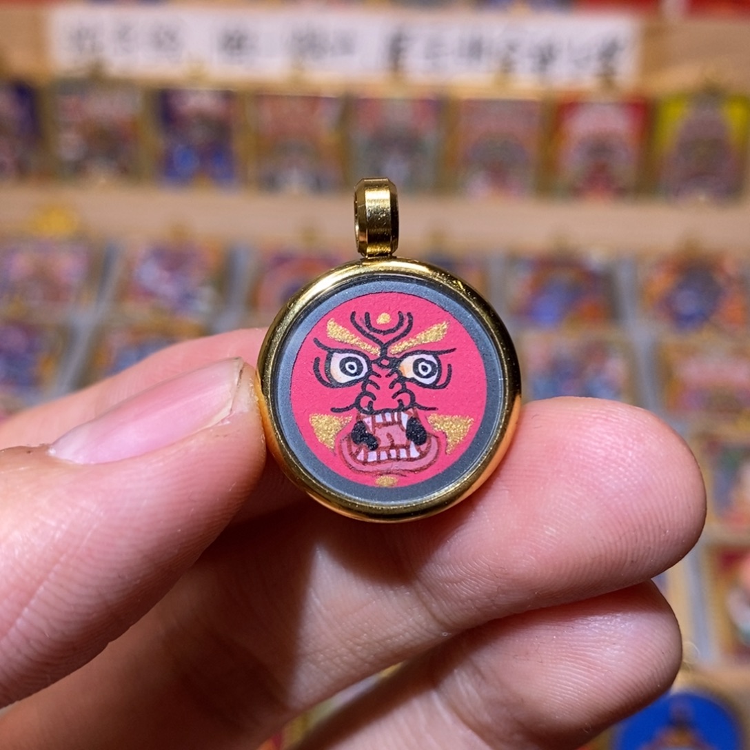吊坠纯手绘唐卡，纯手绘唐卡