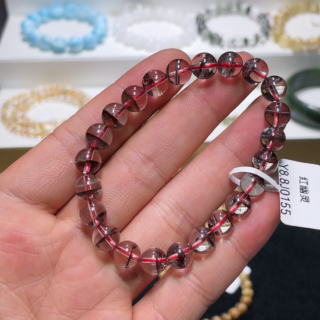 水晶手链未镶嵌痞*范红幽灵