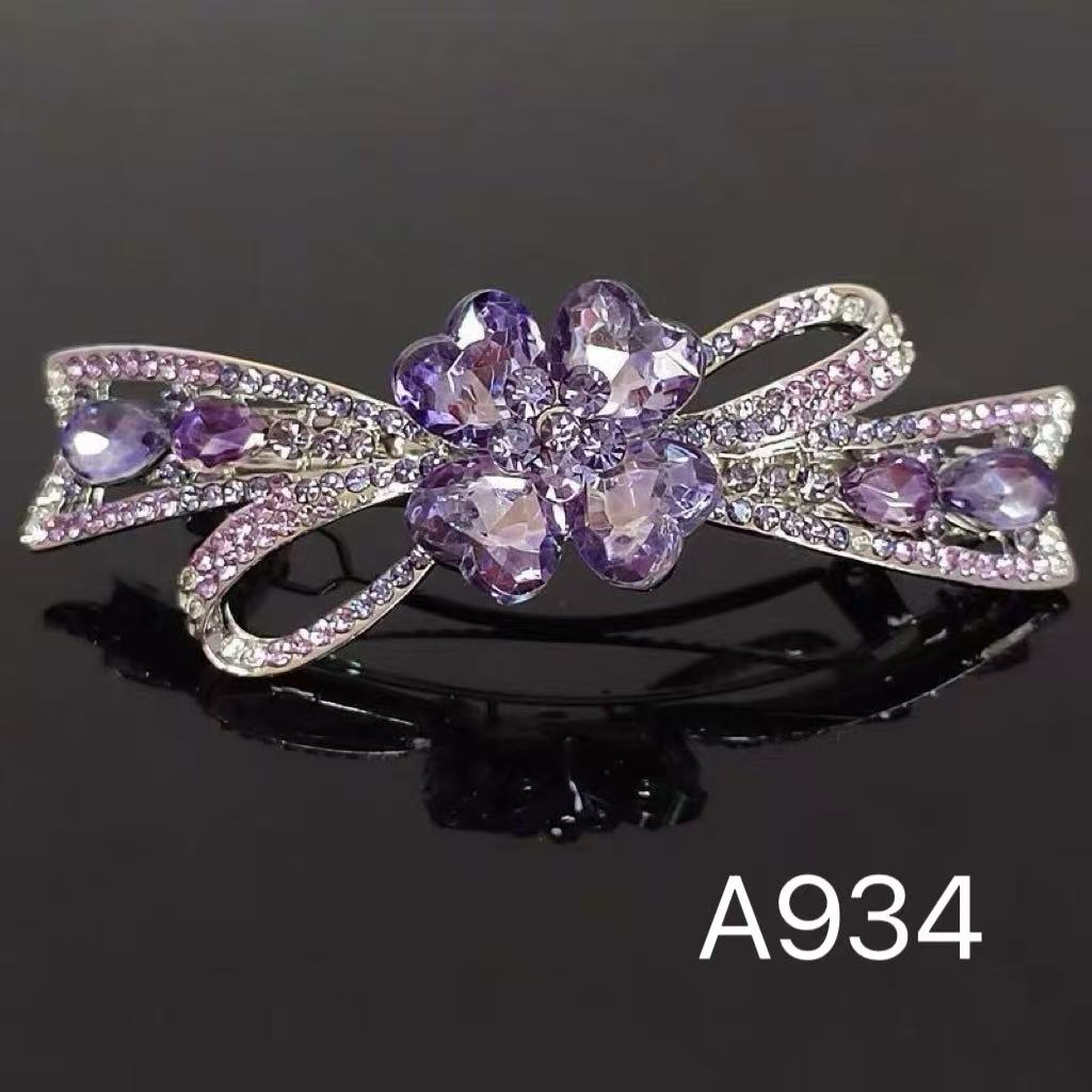 A934发夹妈妈气质时尚紫色紫色百搭优雅