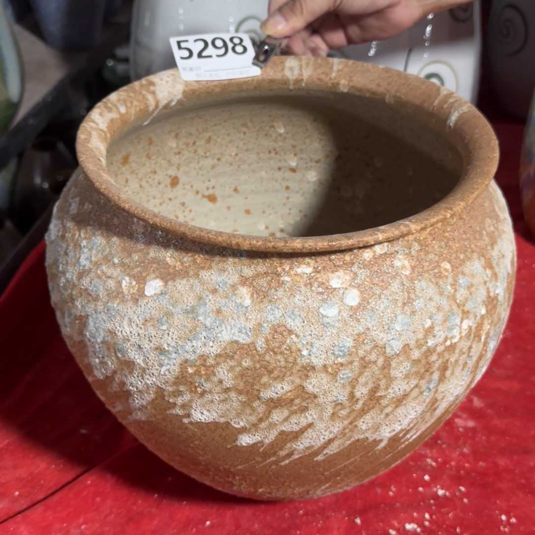 瓷片景德镇陶瓷花器默认无孔编号5298口23高28肚29