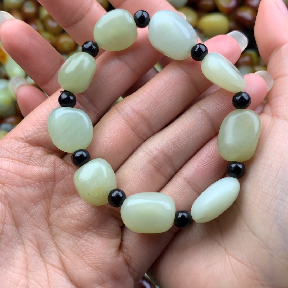 和田玉未镶嵌手链