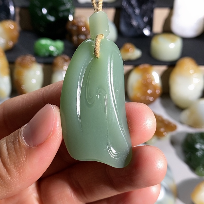 【闪购商品】和田玉颈饰未镶嵌账***销