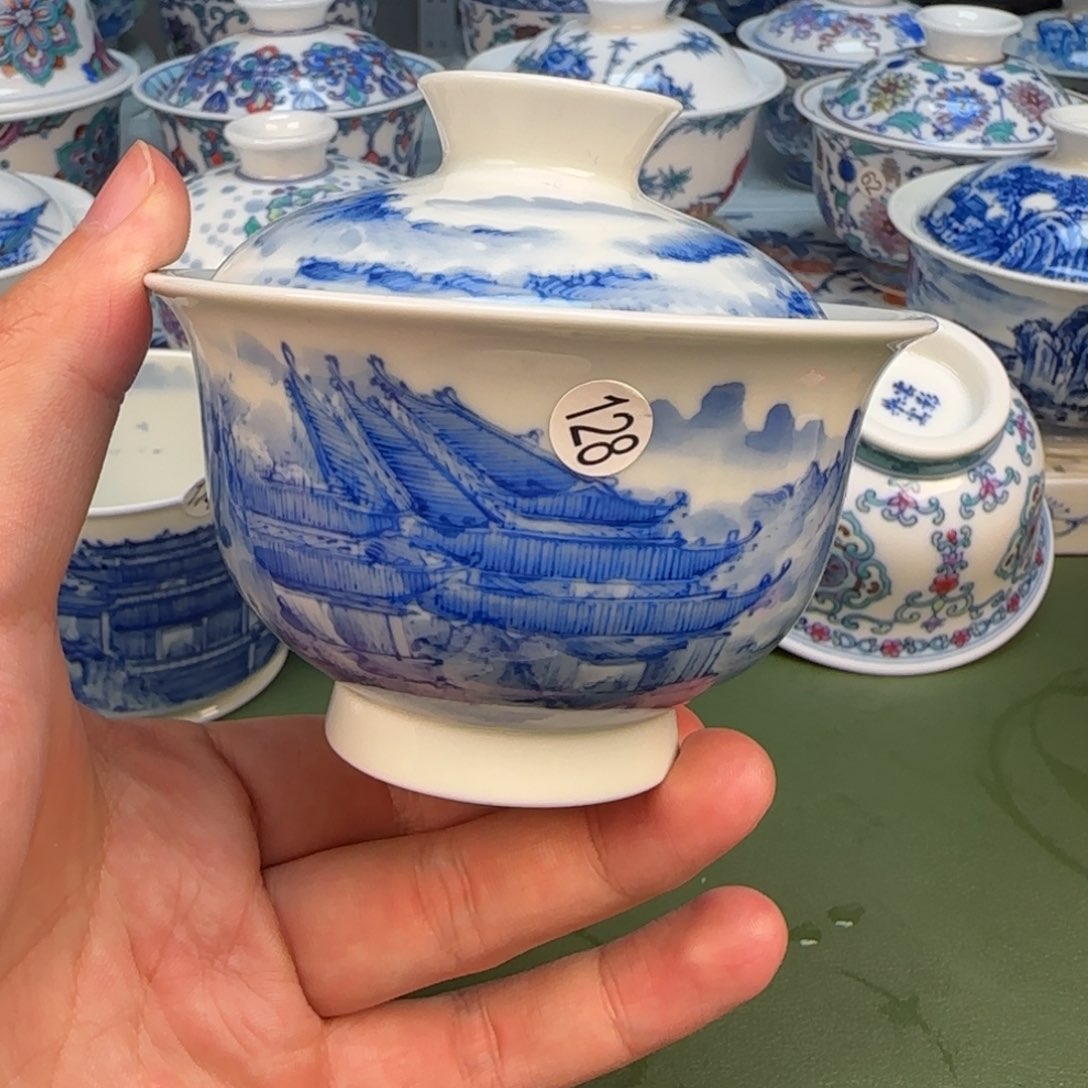 彦祖纯手工手绘茶具128