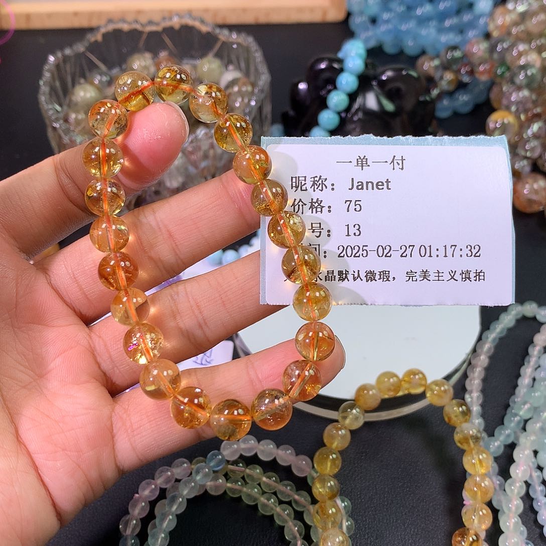 水晶手串未镶嵌J***t天然