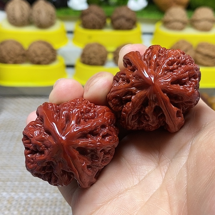 文玩核桃把件大粗筋