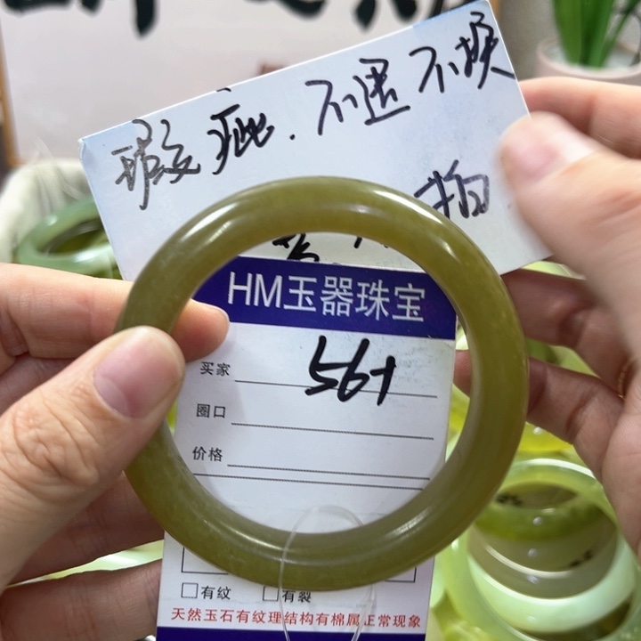 蛇纹石玉手镯未镶嵌454