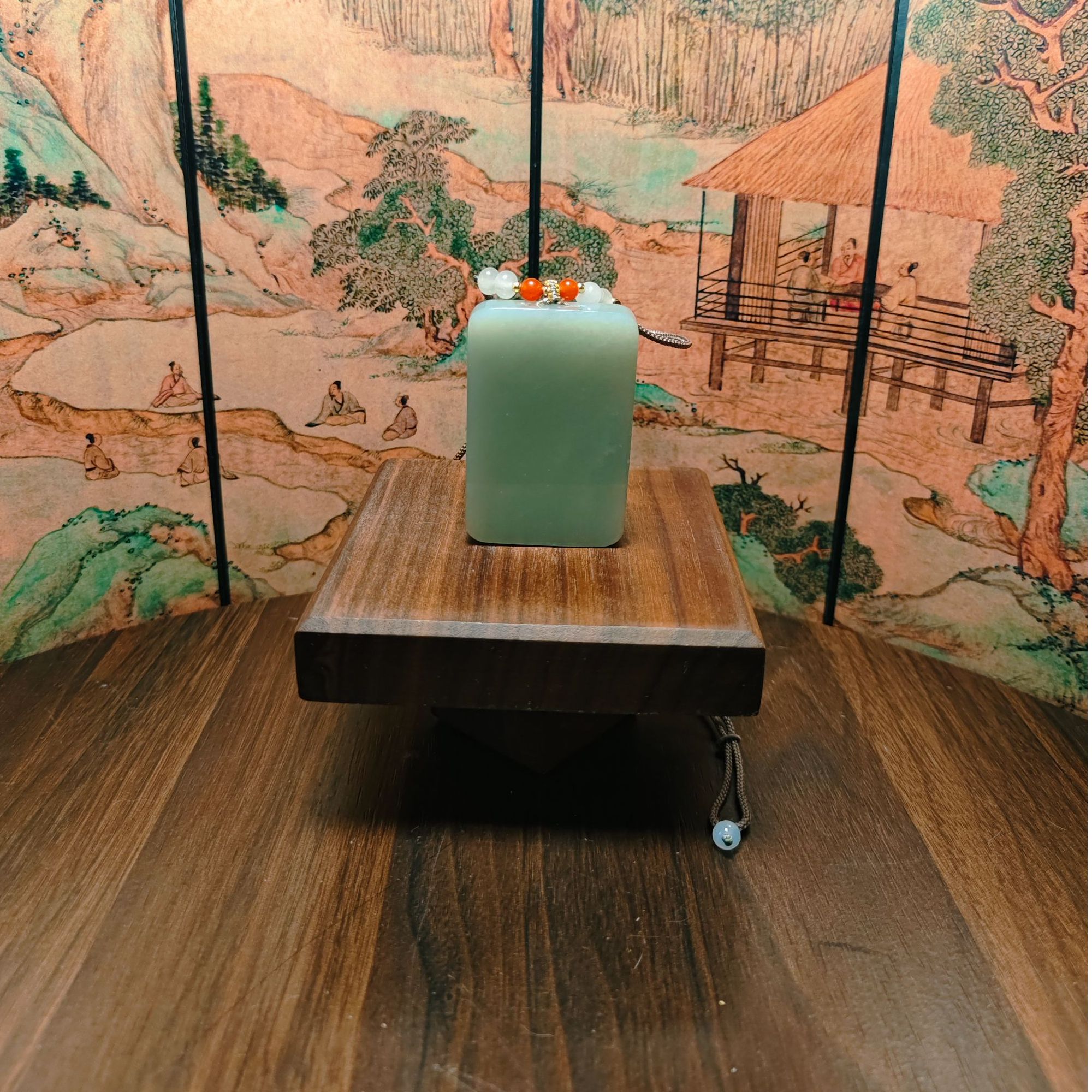 N和田玉无事牌吊坠2207