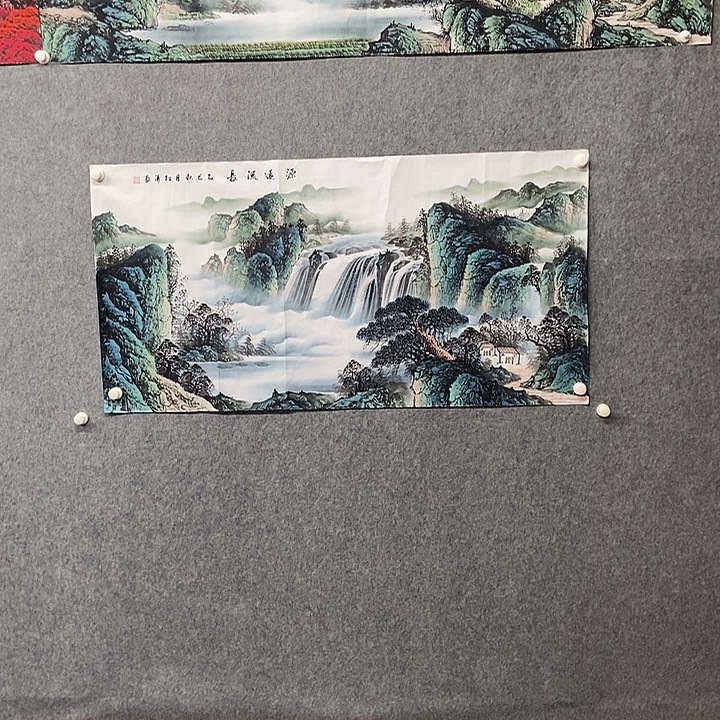 浩***气国画四尺山水一副