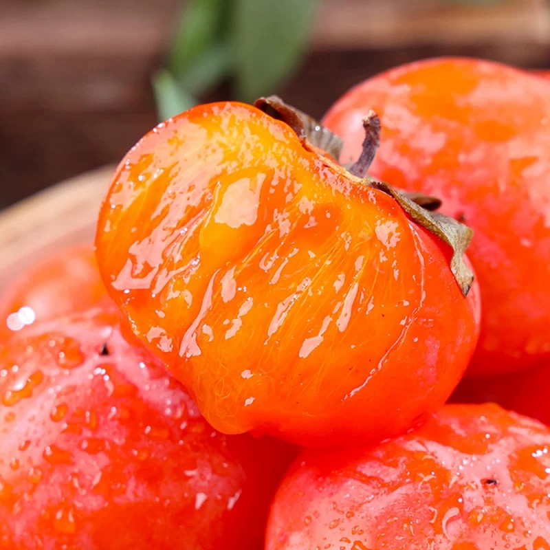 【催熟变软食用】陕西流心临潼火晶柿子30个单果50-70g 坏果包赔