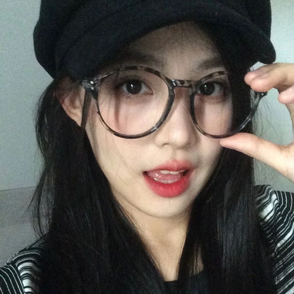 元气满满!近视眼镜女复古豹纹椭圆镜框显小脸学生素颜必备平光镜