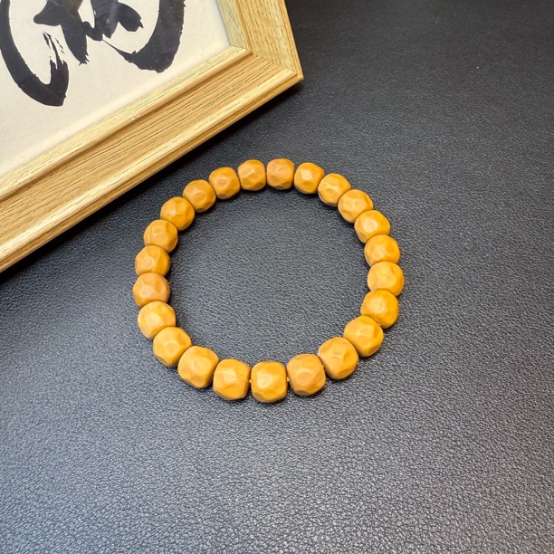 【揽越出品】全品无药奶酪猴头核桃雕刻原色手串