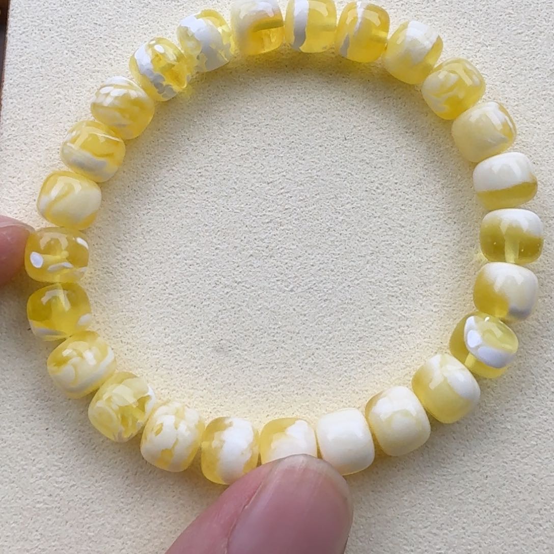 琥珀手链未镶嵌小**J蜜蜡手串