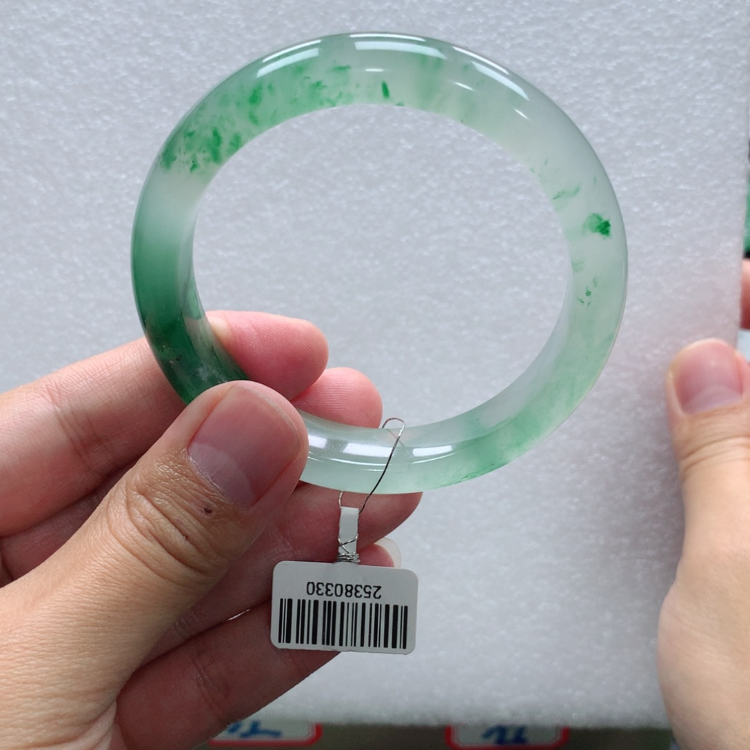 紫***梦石英质玉未镶嵌手镯青青59-紫