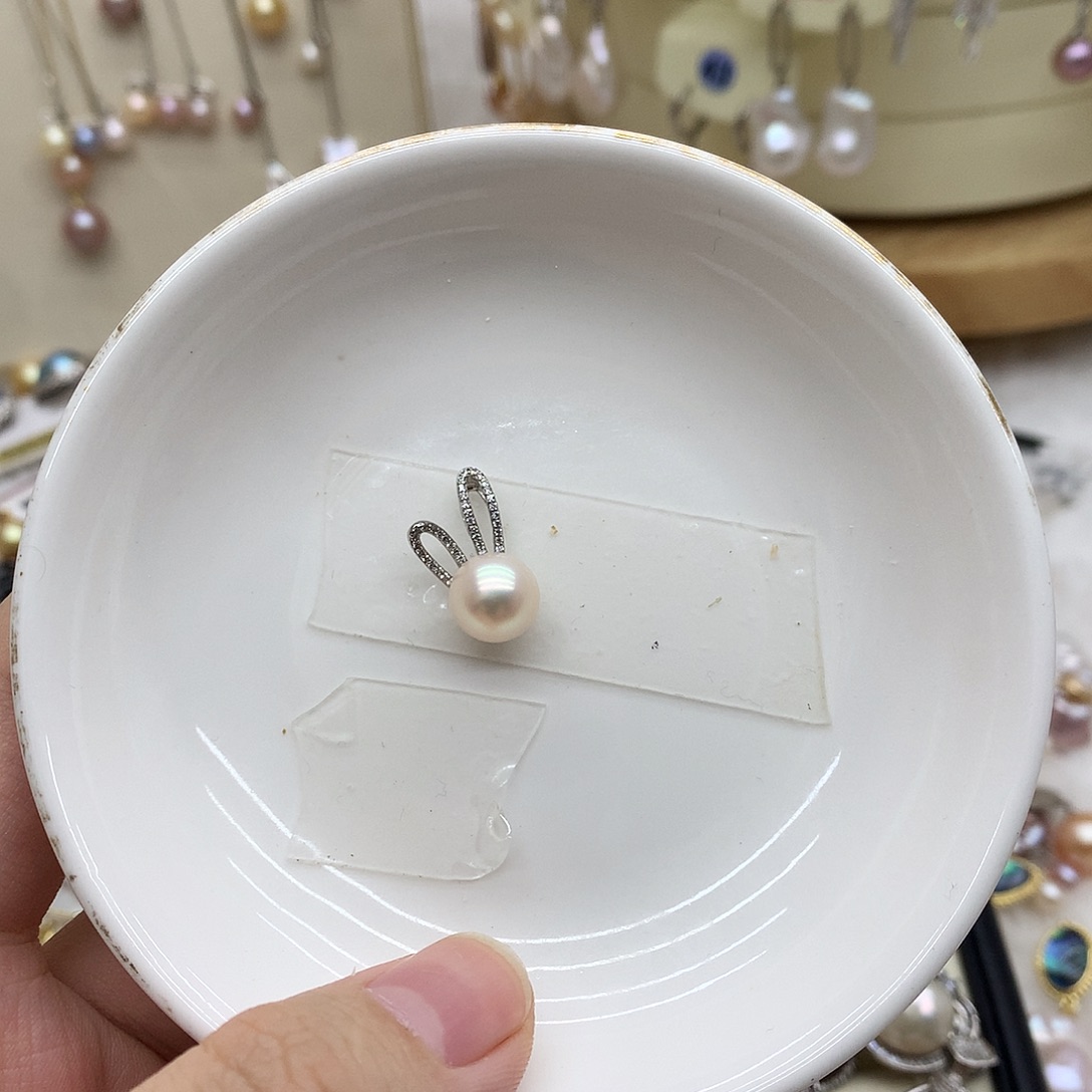 银S925镶嵌淡水珍珠颈饰
