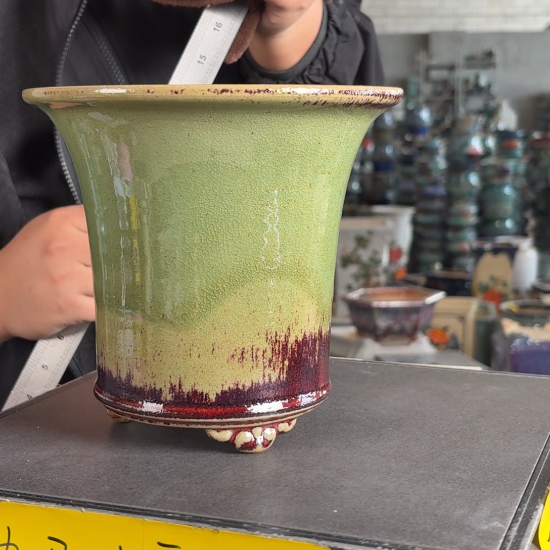 。一风堂石湾花盆 微瑕 内14*15