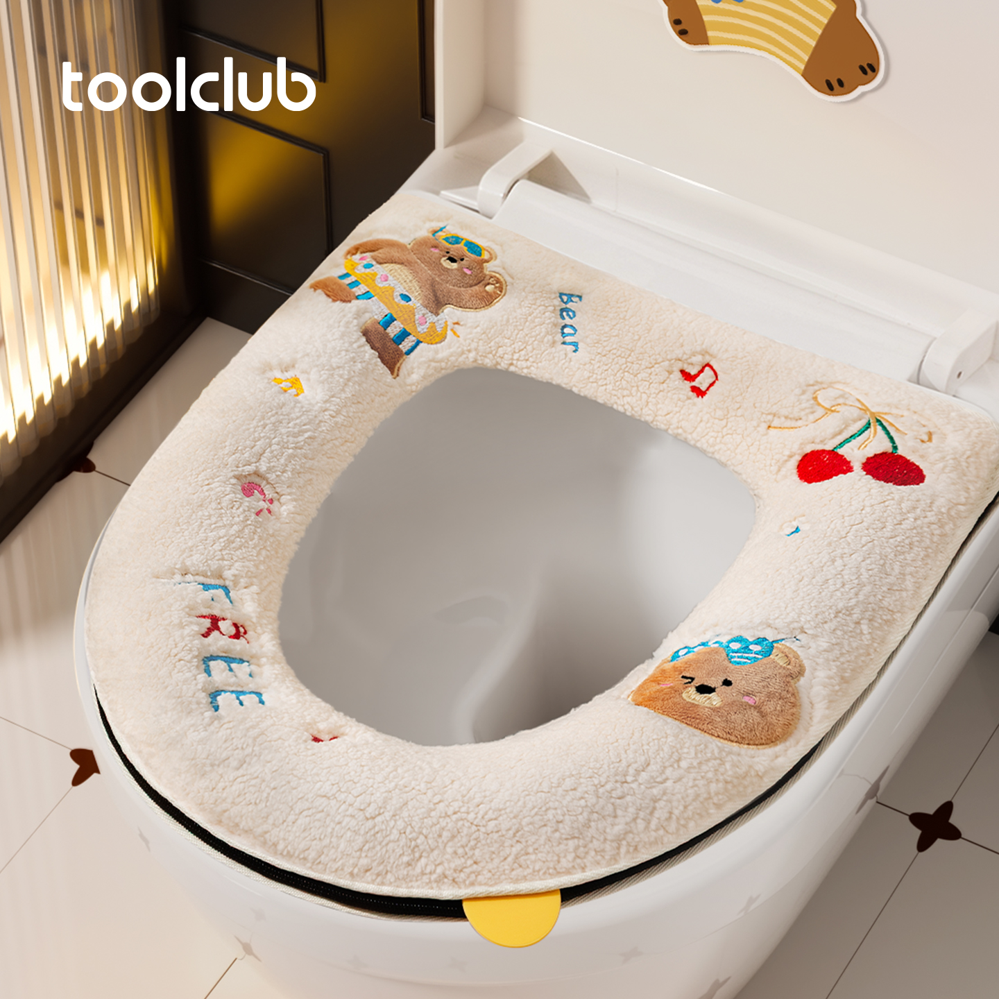 羊羔绒马桶垫加绒加厚卫生间冬天专用新一代马桶垫秋冬款马桶坐垫