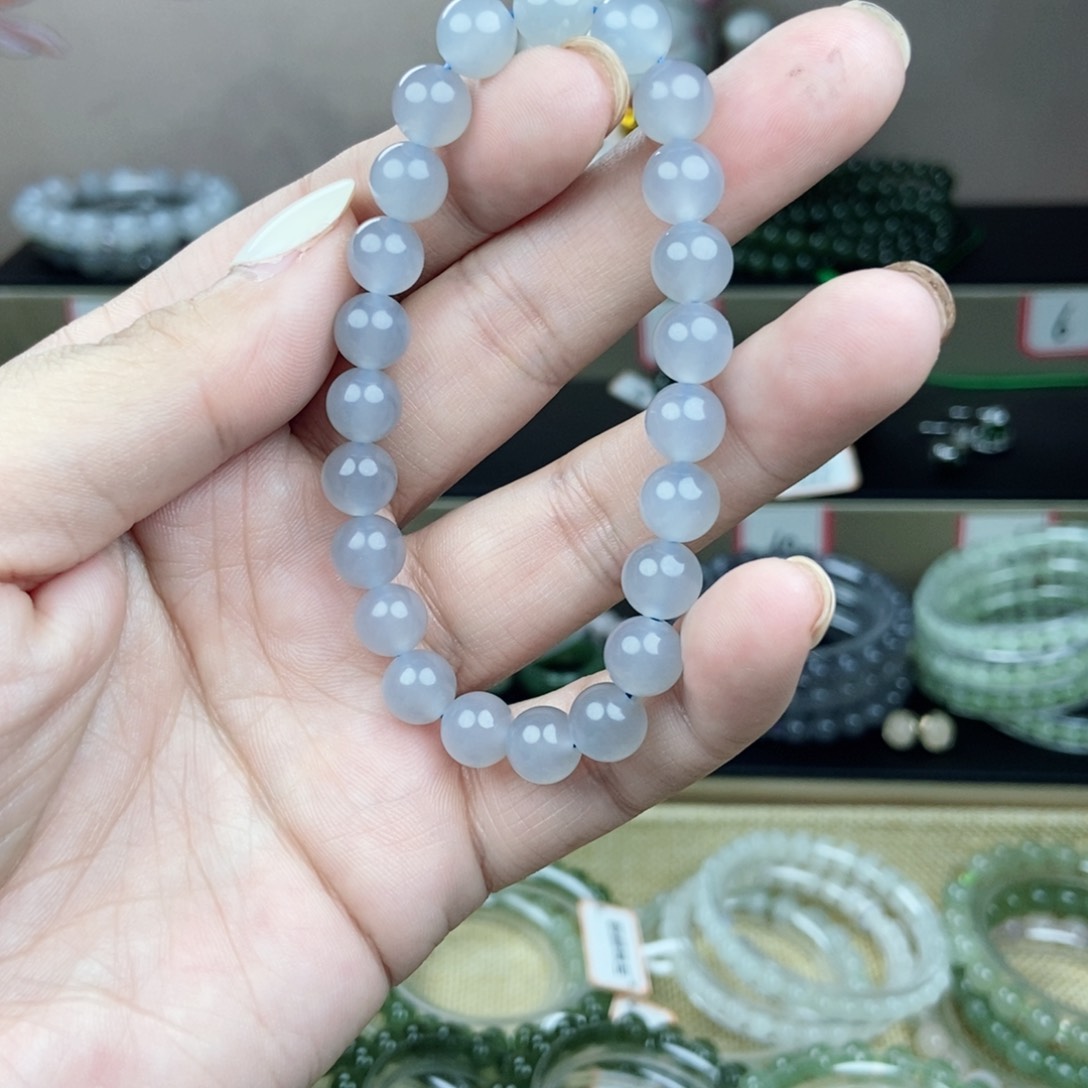 和田玉手串未镶嵌财****多