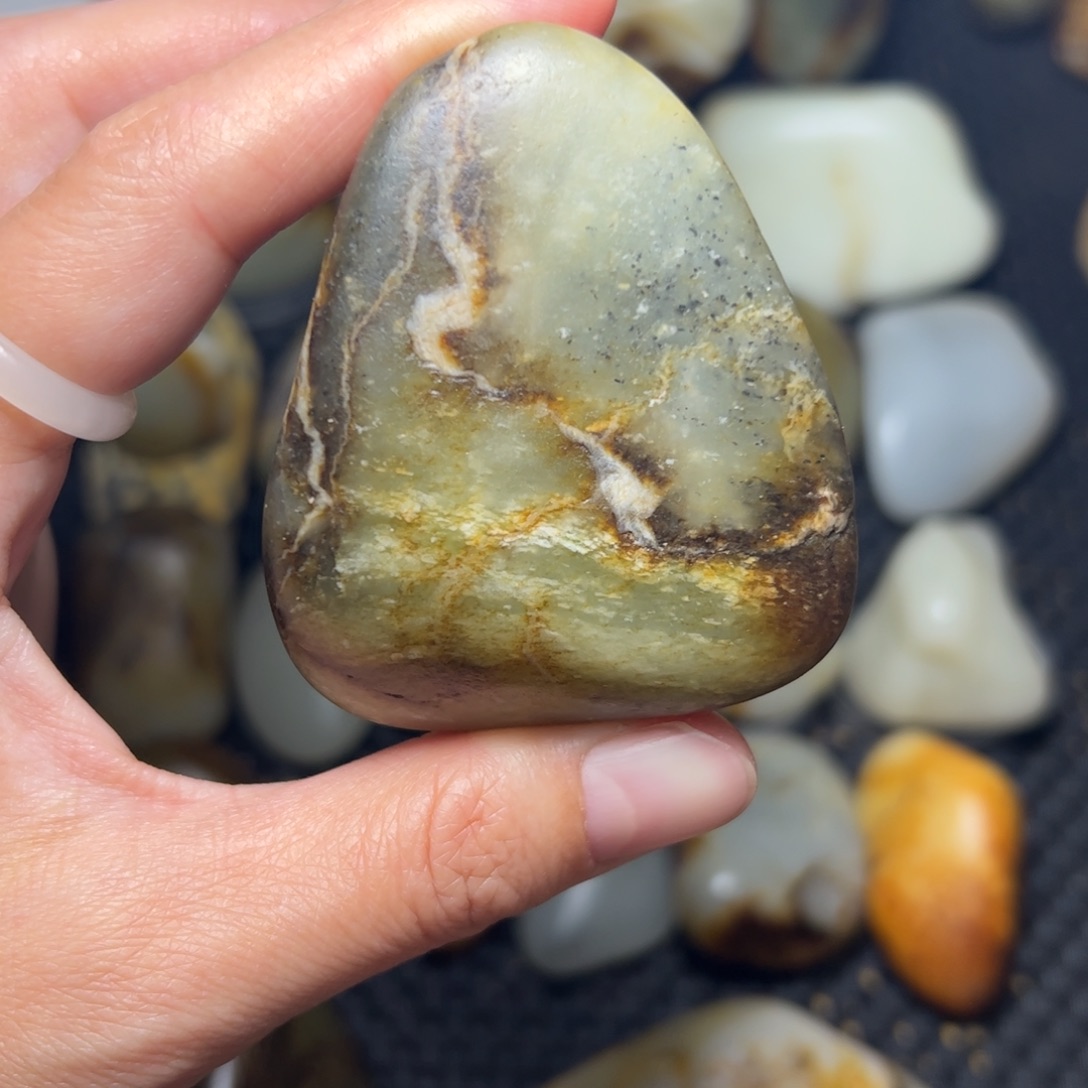 香***^和田玉未镶嵌挂件B102