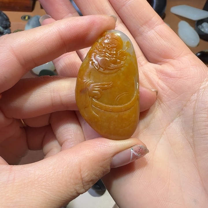 越***丘颈饰未镶嵌和田玉