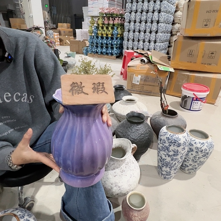 陶摆件景德镇陶瓷花瓶工厂