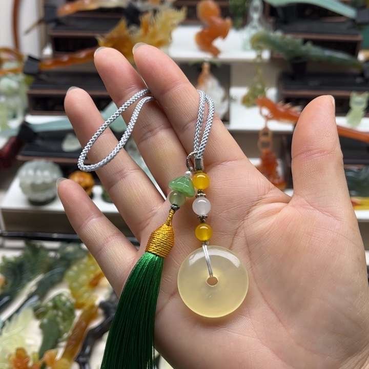 蛇纹石玉未镶嵌岫玉发簪