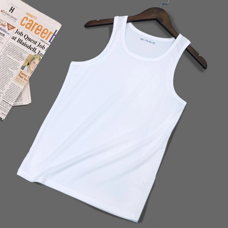 白背心男夏季体能服团体户外运动吸汗透气无袖衫