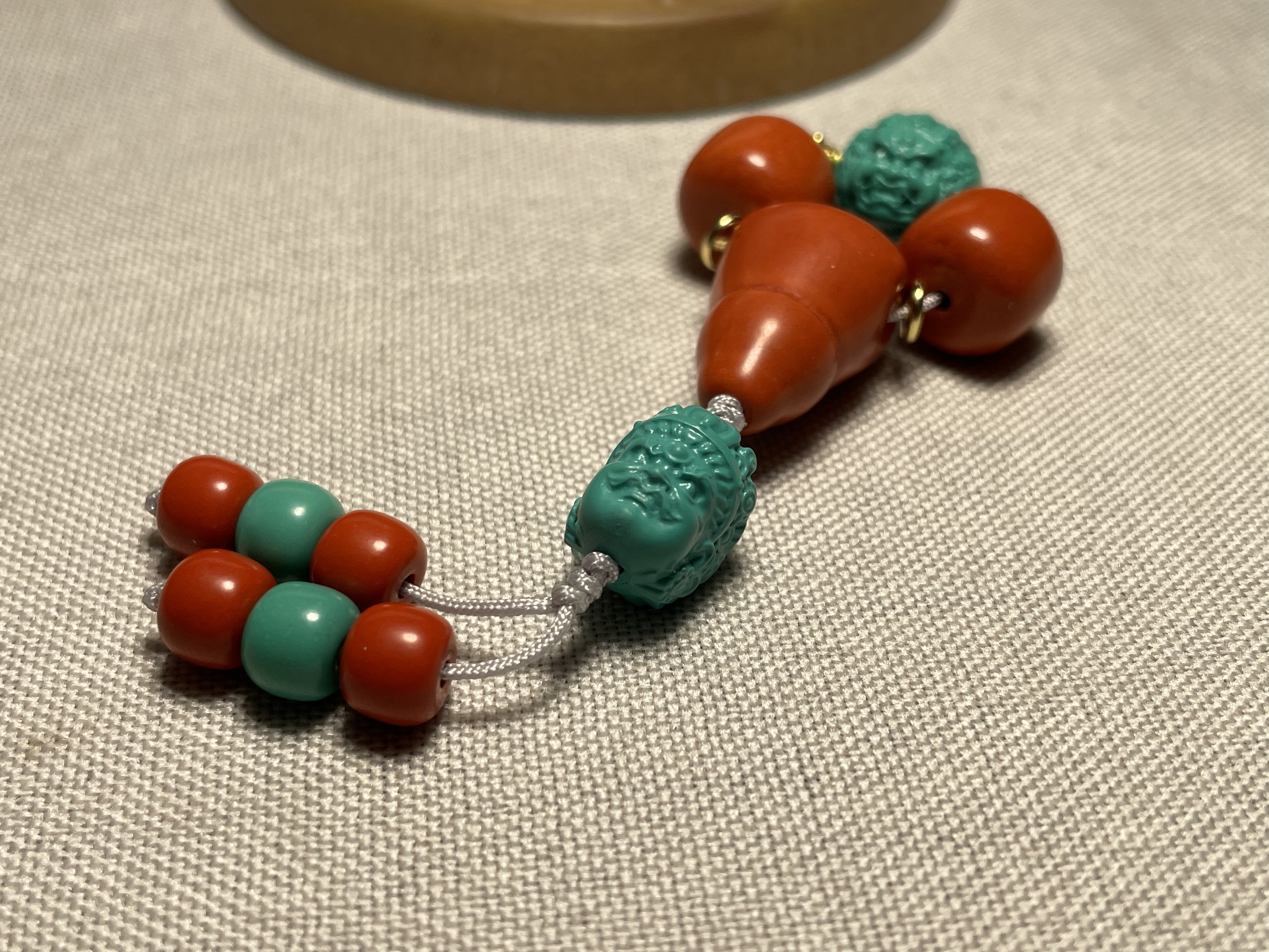 9712 精美顶珠腰珠三通套装