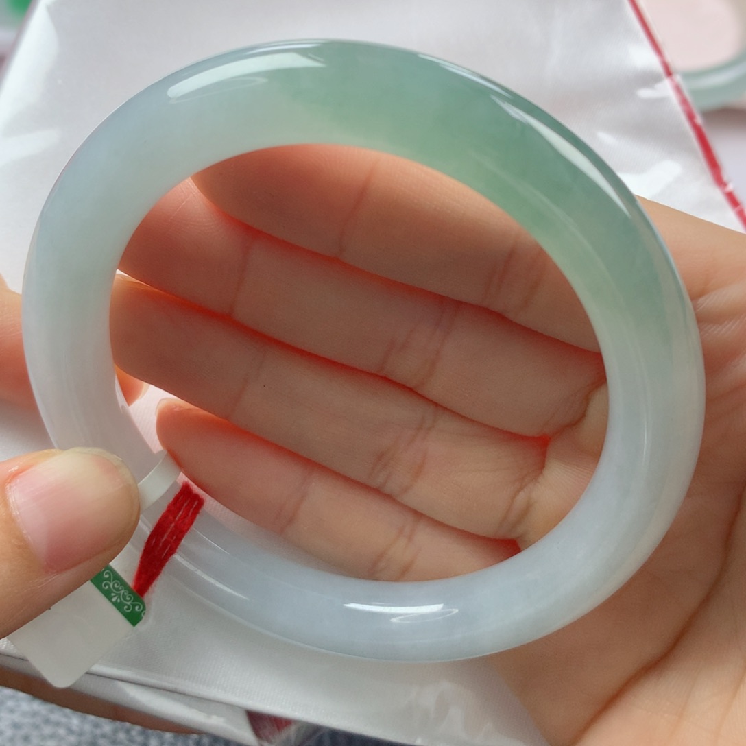 未镶嵌手镯翡翠缅甸天然翡翠A货57.8圆