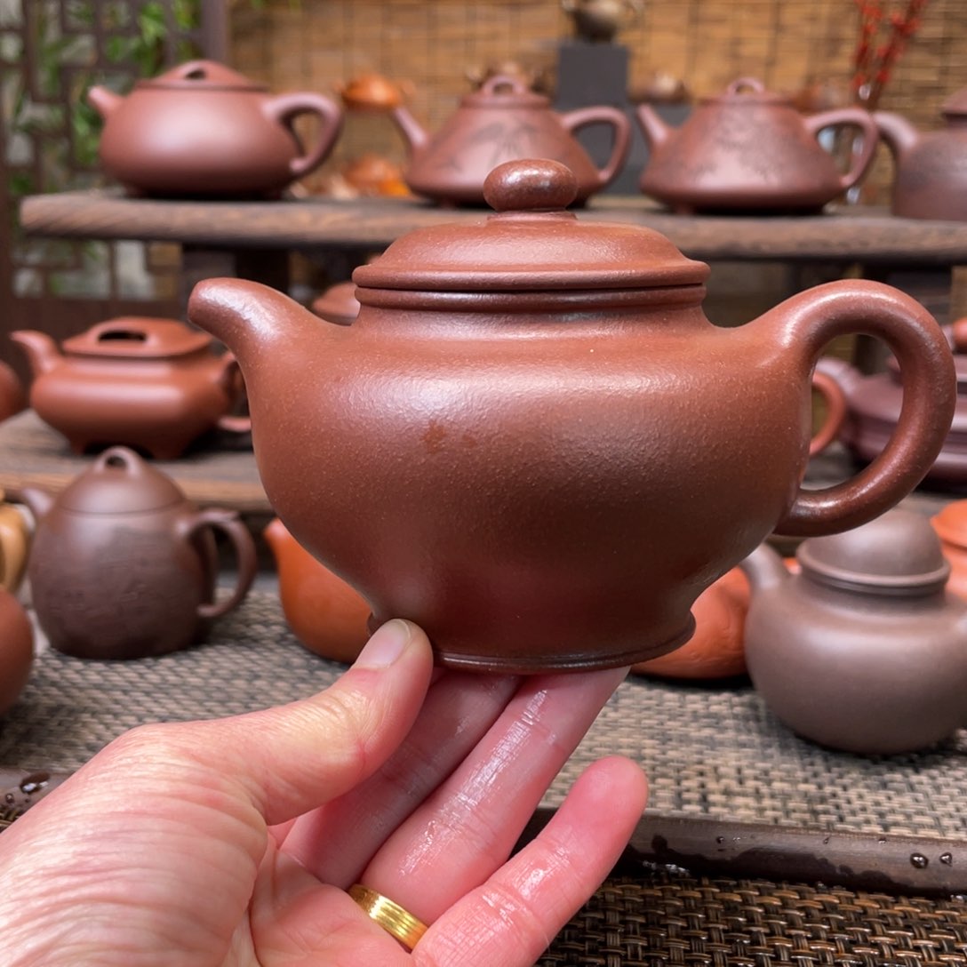 紫砂茶壶宜兴原矿紫砂手工制320