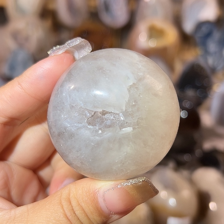 玛瑙/玉髓无未镶嵌开口笑