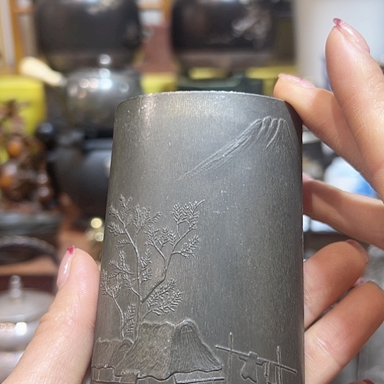 锡中古工艺品摆件