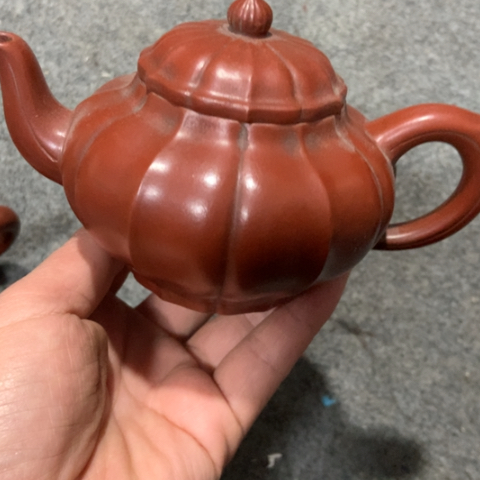 霞***产紫砂茶壶陶瓷摆件工艺品