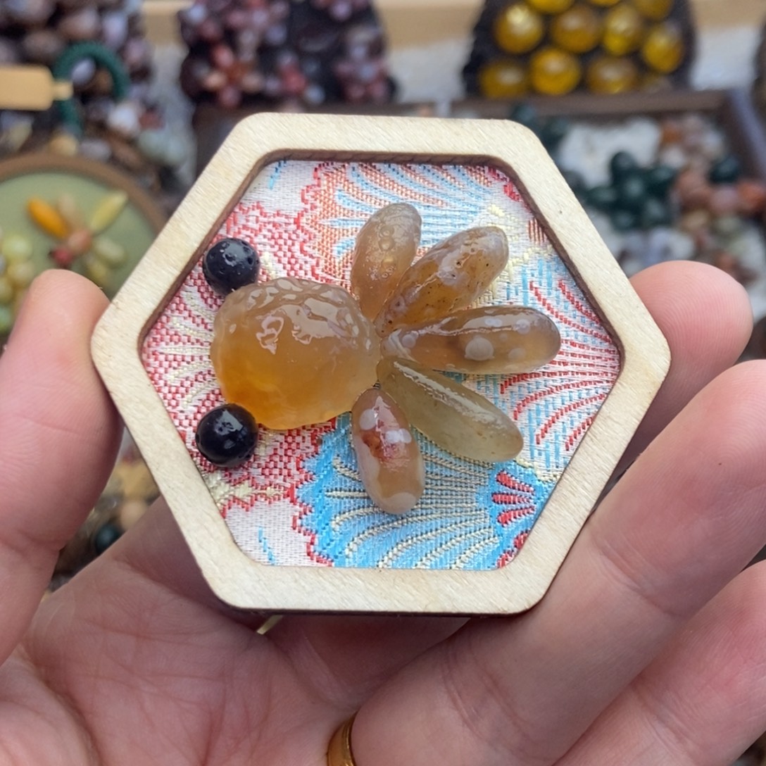 石材木石院子冰箱贴鱼