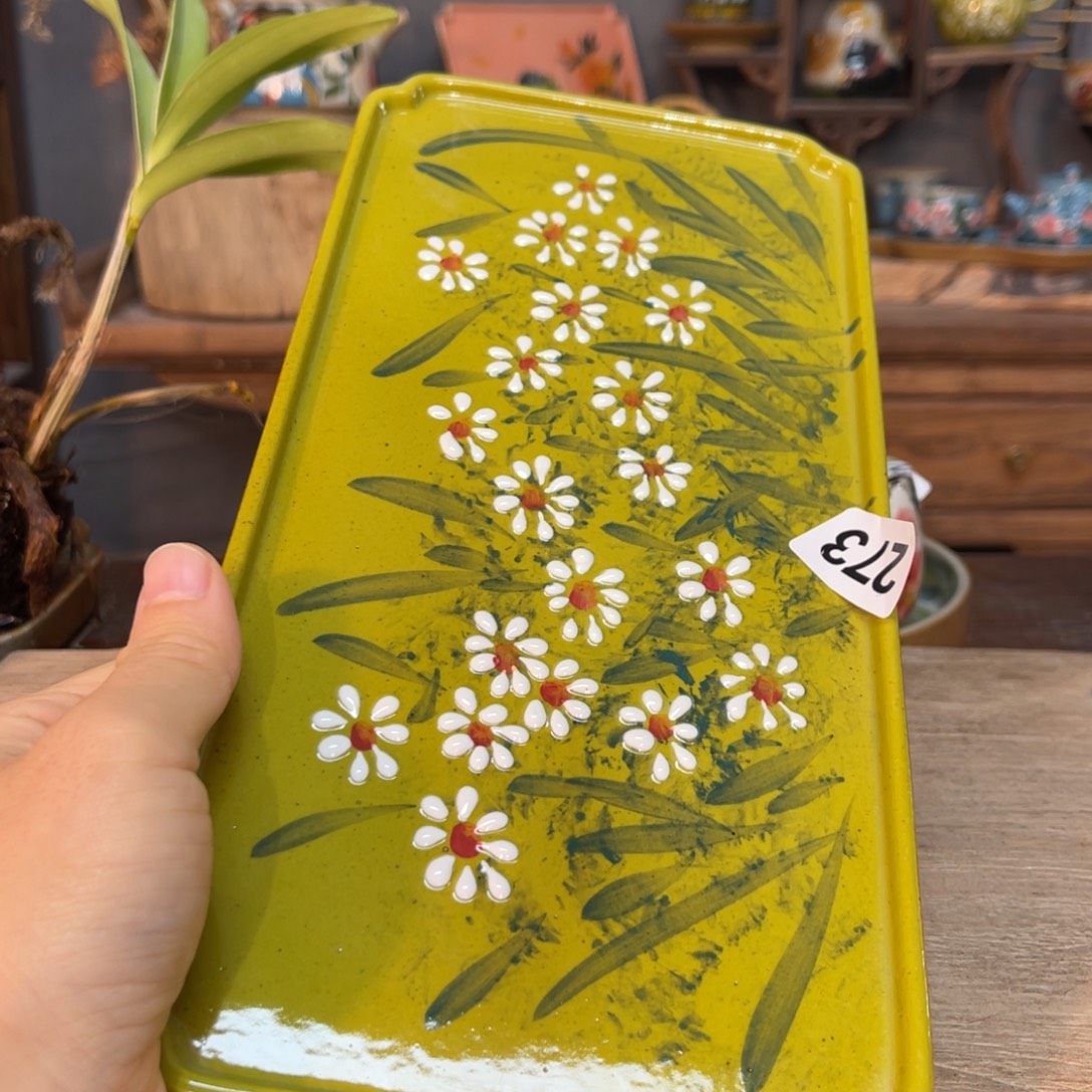 壶素浅陶瓷手工手绘
