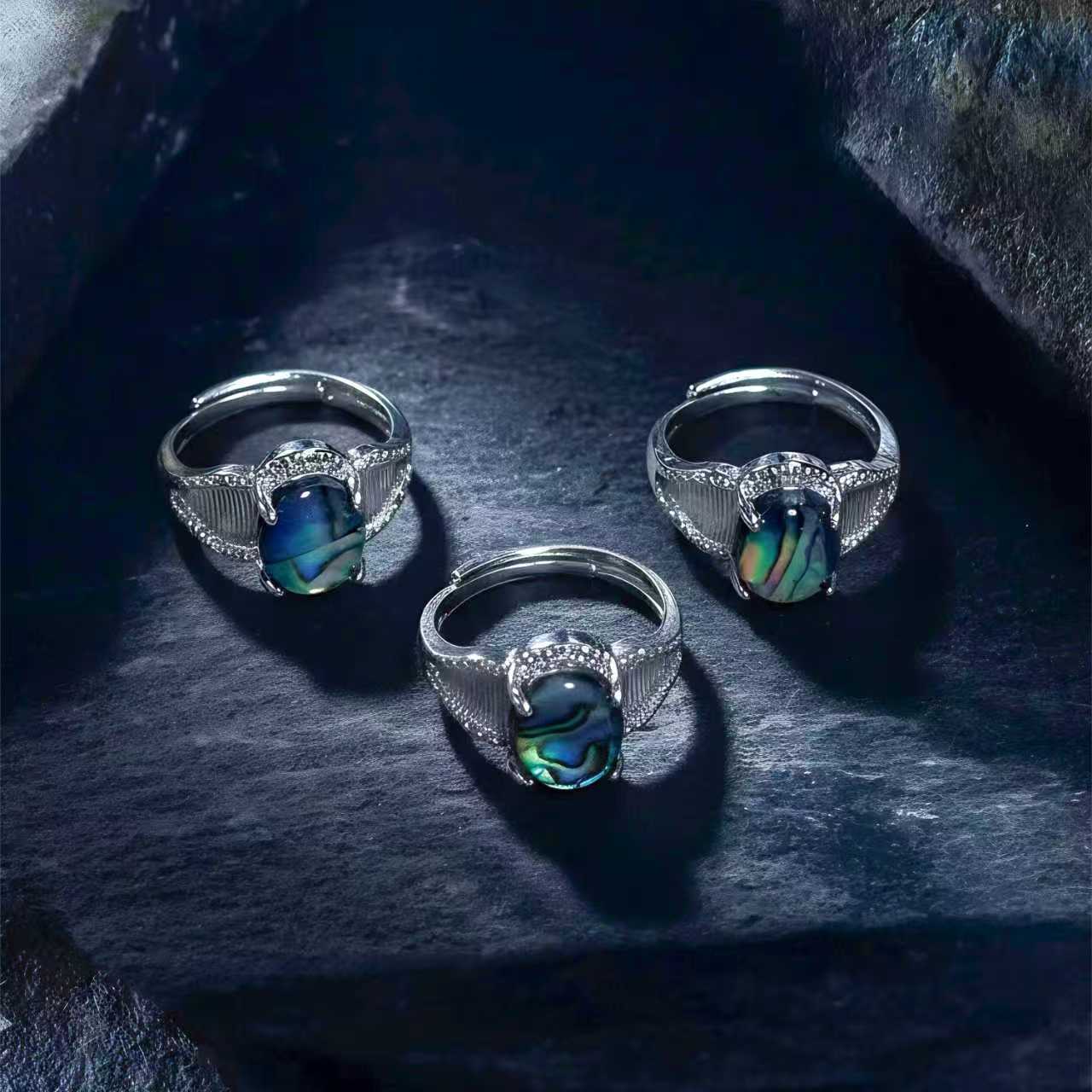 CT11359-海神贝彩壳戒指-多样性只发一件WR