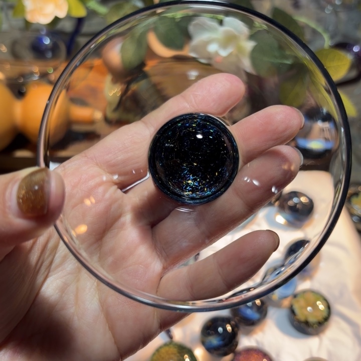 玻璃茶器斗笠星空